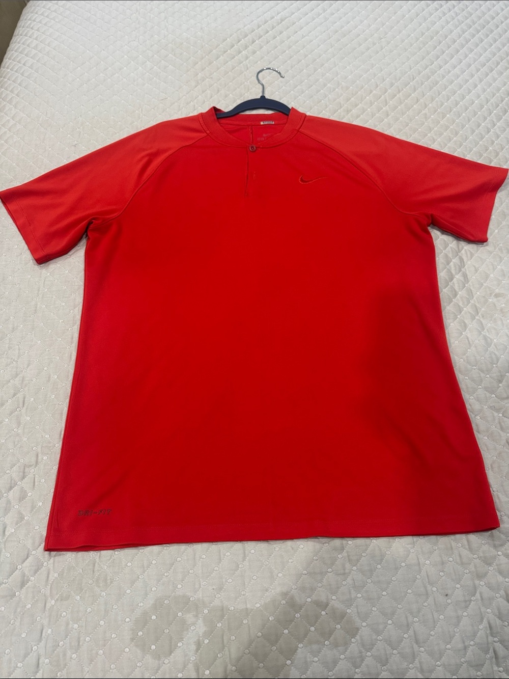Nike Red Short-Sleeve Polo